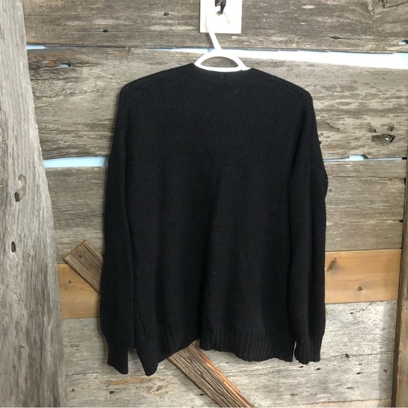 Aeropostale size med black knit cardigan - Picture 4 of 6